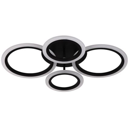 Brilagi - LED-dimbare plafonnière ORBITS LED/50W/230V 3000-6500K zwart + afstandsbediening