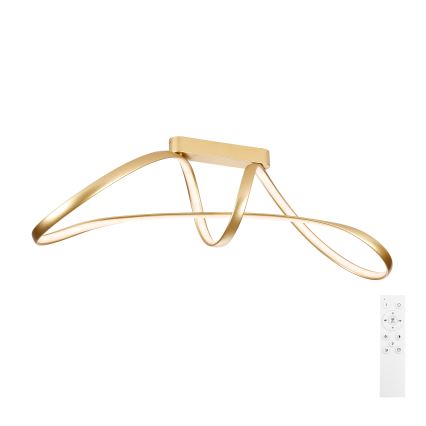 Brilagi - dimbare LED opbouwplafonnière TWISTER LED/60W/230V 3000-6000K goudkleurig + afstandsbediening