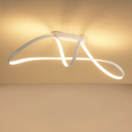 Brilagi - Dimbare LED-opbouwplafondlamp TWISTER LED/60W/230V 3000-6000K wit + afstandsbediening