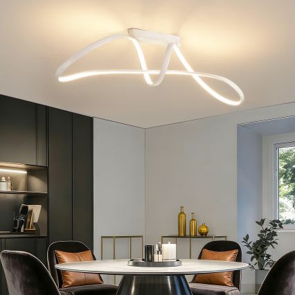 Brilagi - Dimbare LED-opbouwplafondlamp TWISTER LED/60W/230V 3000-6000K wit + afstandsbediening