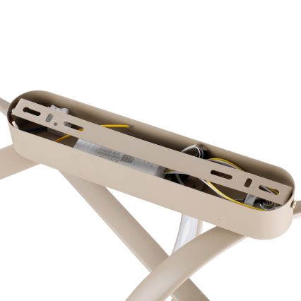 Brilagi - dimbare LED opbouwplafonnière TWISTER LED/60W/230V 3000-6000K beige + afstandsbediening