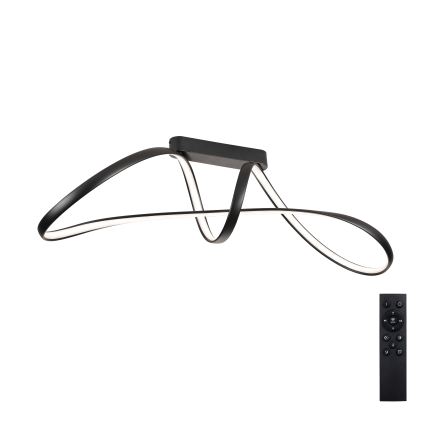 Brilagi - Dimbare LED-opbouwlamp TWISTER LED/60W/230V 3000-6000K zwart + afstandsbediening