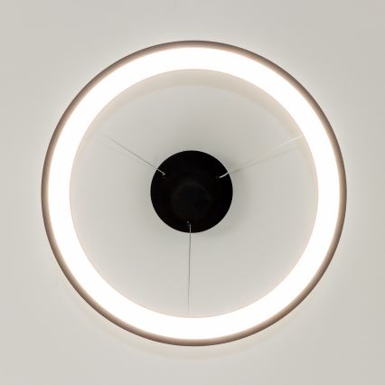 Brilagi - LED-dimbare hanglamp aan kabel FALCON SLIM LED/42W/230V 3000-6500K Ø 50 cm zwart + afstandsbediening