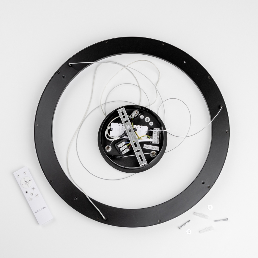 Brilagi - LED-dimbare hanglamp aan kabel FALCON SLIM LED/42W/230V 3000-6500K Ø 50 cm zwart + afstandsbediening