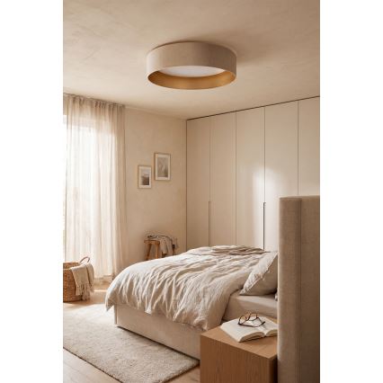 Brilagi - LED dimbare plafondlamp VELVET SMARTIX STARS LED/24W/230V 3000–6000K Ø 45 cm crème/goud Wi‑Fi Tuya Beacon + afstandsbediening