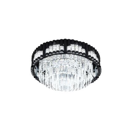 Brilagi - Dimbare LED-plafondlamp CROWN LED/41W/230V 3000-6000K Ø 48 cm zwart + afstandsbediening