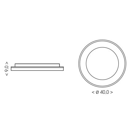 BRILAGI - LED Dimbare plafondlamp FALCON II LED/67W/230V 3000-6500K Ø 40 cm beige + afstandsbediening