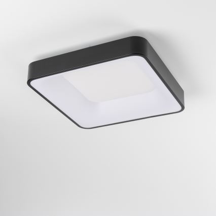 Brilagi - LED-dimbare plafonnière FALCON II LED/80W/230V 3000-6500K 40x40 cm zwart + afstandsbediening