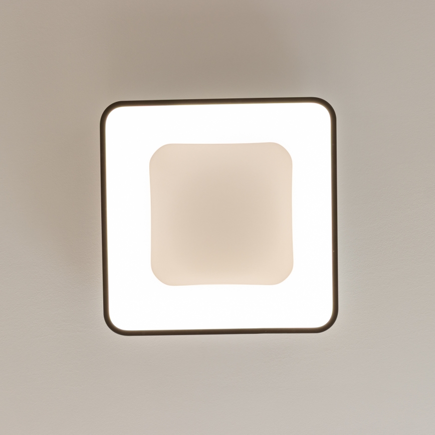 Brilagi - LED-dimbare plafonnière FALCON II LED/80W/230V 3000-6500K 40x40 cm zwart + afstandsbediening