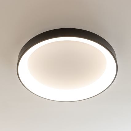 Brilagi - Dimbare LED-plafondlamp FALCON II LED/99W/230V 3000-6500K Ø 60 cm zwart + afstandsbediening