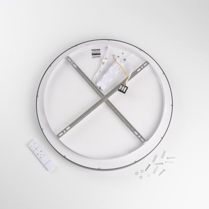 Brilagi - Dimbare LED-plafondlamp FALCON II LED/99W/230V 3000-6500K Ø 60 cm zwart + afstandsbediening