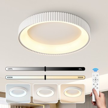 BRILAGI - LED dimbare plafondlamp FALCON MODERN LED/54W/230V 3000-6000K Ø 60 cm wit + afstandsbediening