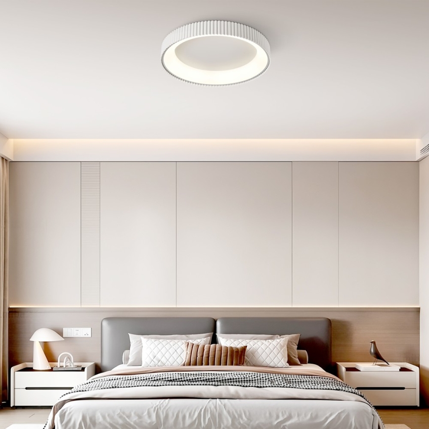 Brilagi - Dimbare LED-plafondlamp FALCON MODERN LED/54W/230V 3000-6000K 60 cm wit + afstandsbediening