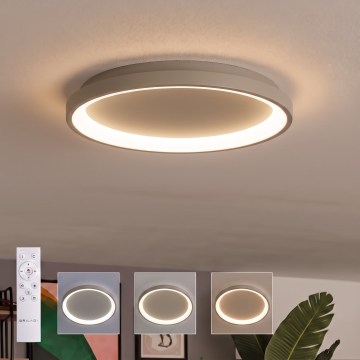 BRILAGI - LED dimbare plafondlamp FALCON SLIM LED/42W/230V 3000-6500K Ø 50 cm beige + afstandsbediening