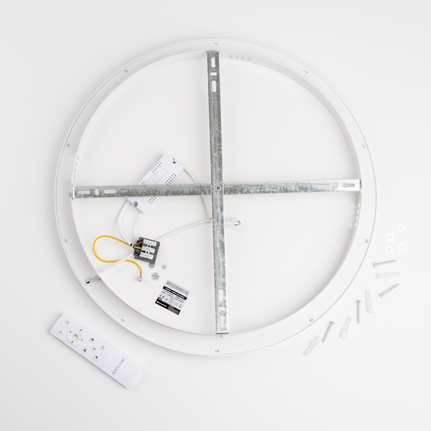 Brilagi - LED dimbare plafondlamp FALCON SLIM LED/42W/230V 3000-6500K Ø 50 cm wit + afstandsbediening