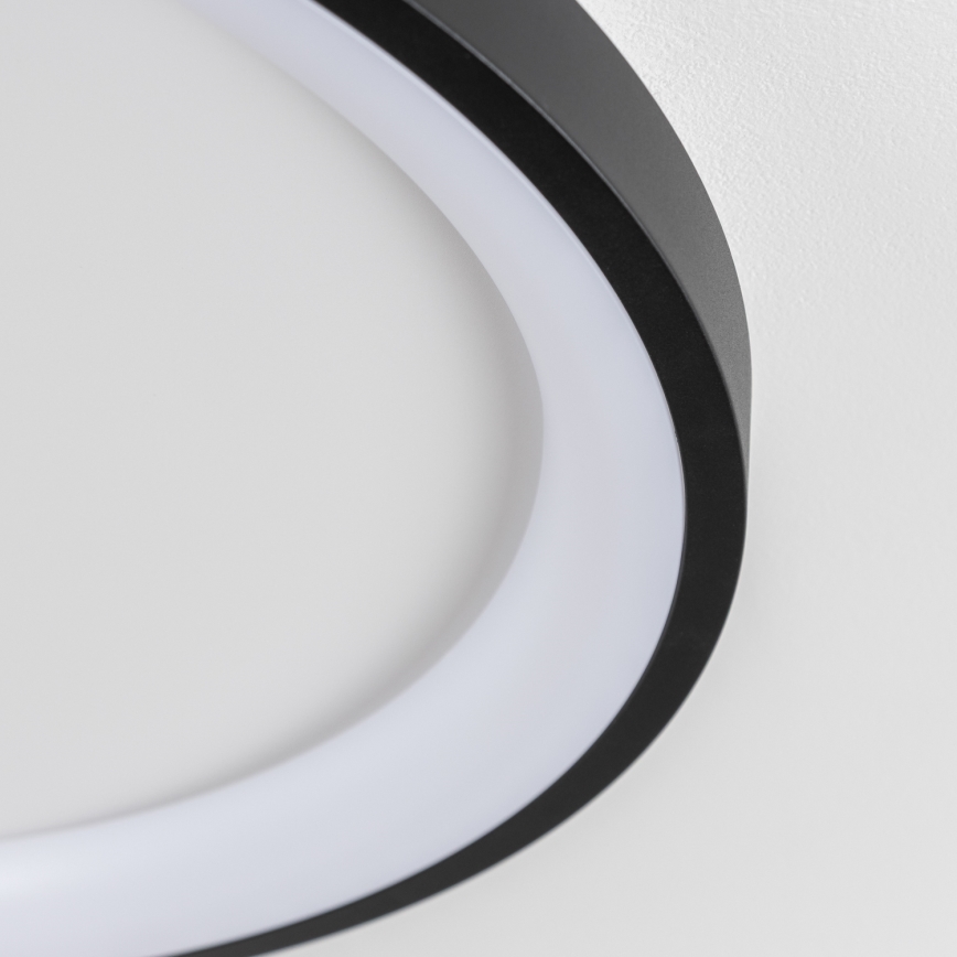 Brilagi - LED-dimbare plafondlamp FALCON SLIM LED/42W/230V 3000-6500K Ø 50 cm zwart + afstandsbediening