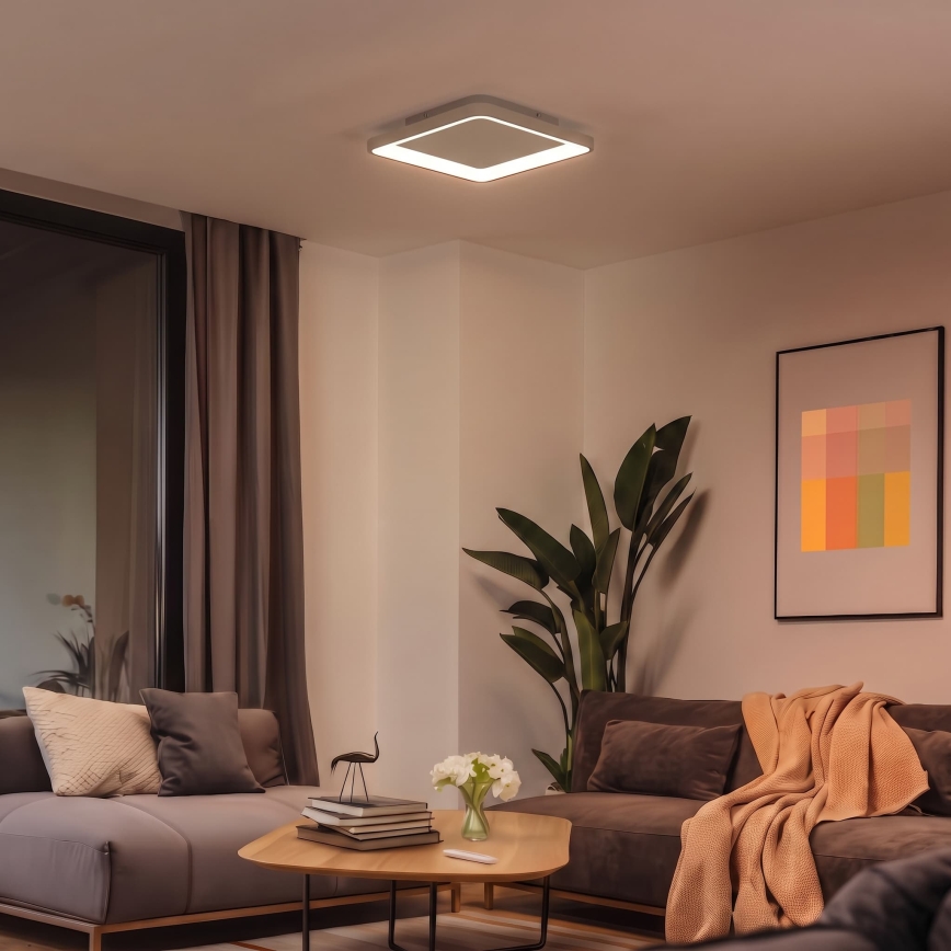 BRILAGI - LED Dimbare plafondlamp FALCON SLIM LED/50W/230V 3000-6500K 50x50 cm beige + afstandsbediening