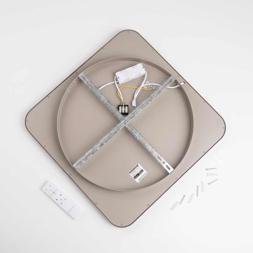 BRILAGI - LED Dimbare plafondlamp FALCON SLIM LED/50W/230V 3000-6500K 50x50 cm beige + afstandsbediening