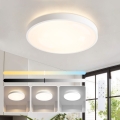 Brilagi - LED-dimbare plafondlamp GLASS POOL DOUBLE LED/48W/230V 3000-6000K 40 cm wit + afstandsbediening