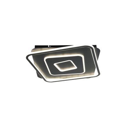 Brilagi - Dimbare LED-plafondlamp IRIS LED/98W/230V 3000-6000K 50x50 cm zwart + afstandsbediening