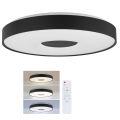 Brilagi - LED-dimbare plafondlamp JAMIS LED/48W/230V 3000–6500K Ø 39 cm zwart + + afstandsbediening