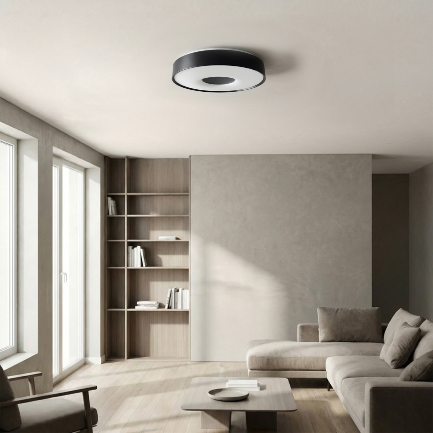 Brilagi - dimbare LED-plafondlamp JAMIS LED/48W/230V 3000-6500K Ø 39 cm zwart + afstandsbediening
