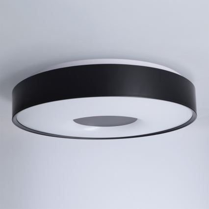 Brilagi - dimbare LED-plafondlamp JAMIS LED/48W/230V 3000-6500K Ø 39 cm zwart + afstandsbediening
