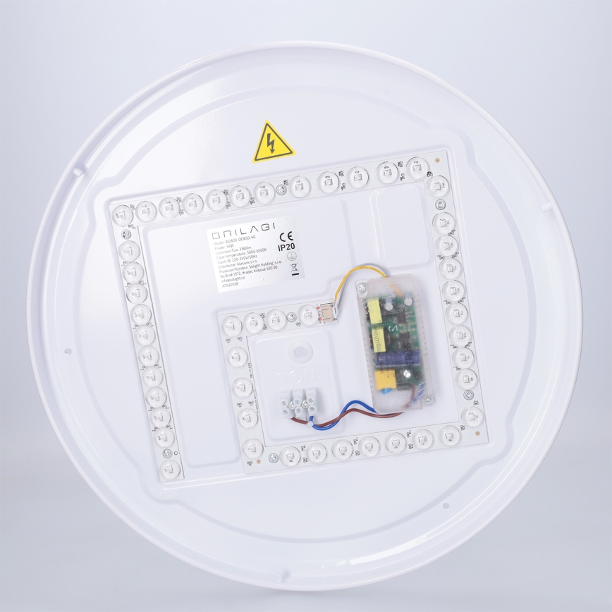 Brilagi - dimbare LED-plafondlamp JAMIS LED/48W/230V 3000-6500K Ø 39 cm zwart + afstandsbediening