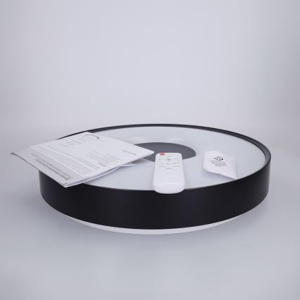 Brilagi - dimbare LED-plafondlamp JAMIS LED/48W/230V 3000-6500K Ø 39 cm zwart + afstandsbediening