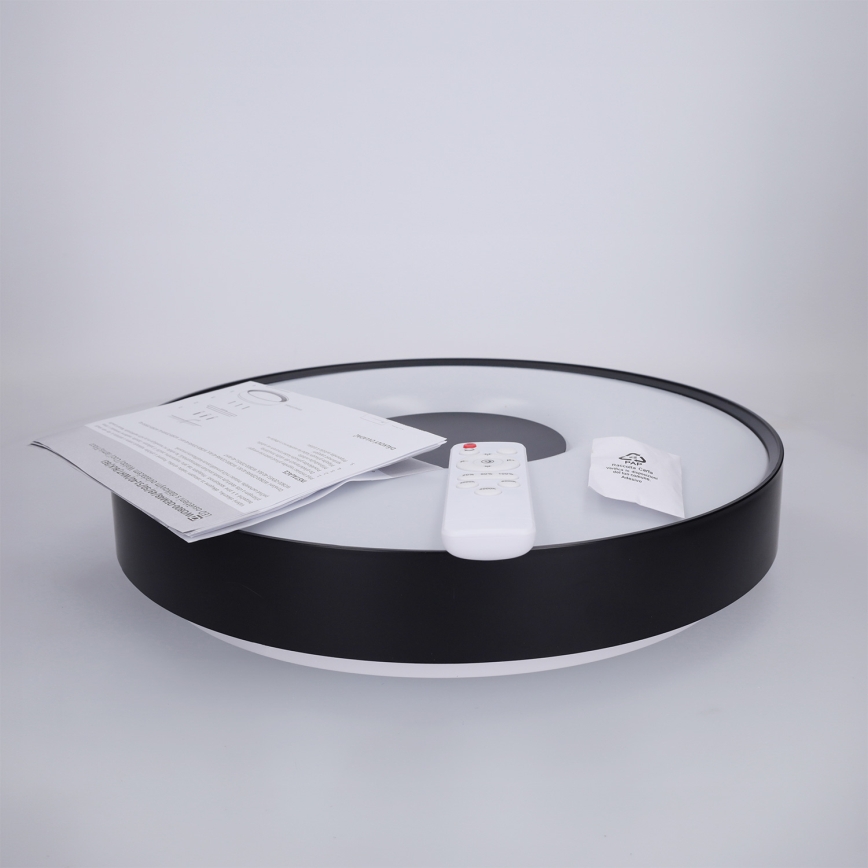 Brilagi - dimbare LED-plafondlamp JAMIS LED/48W/230V 3000-6500K Ø 39 cm zwart + afstandsbediening