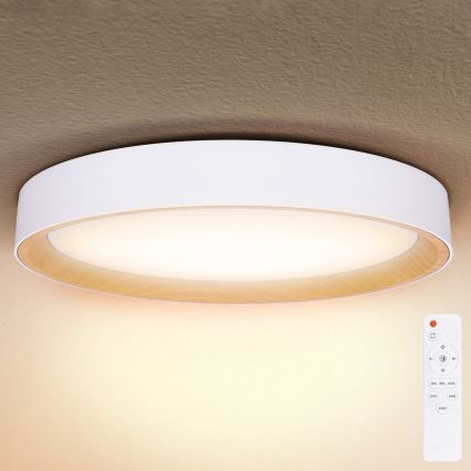 Brilagi - LED-dimbare plafonnière LARIOS LED/72W/230V wit Ø 59 cm + afstandsbediening