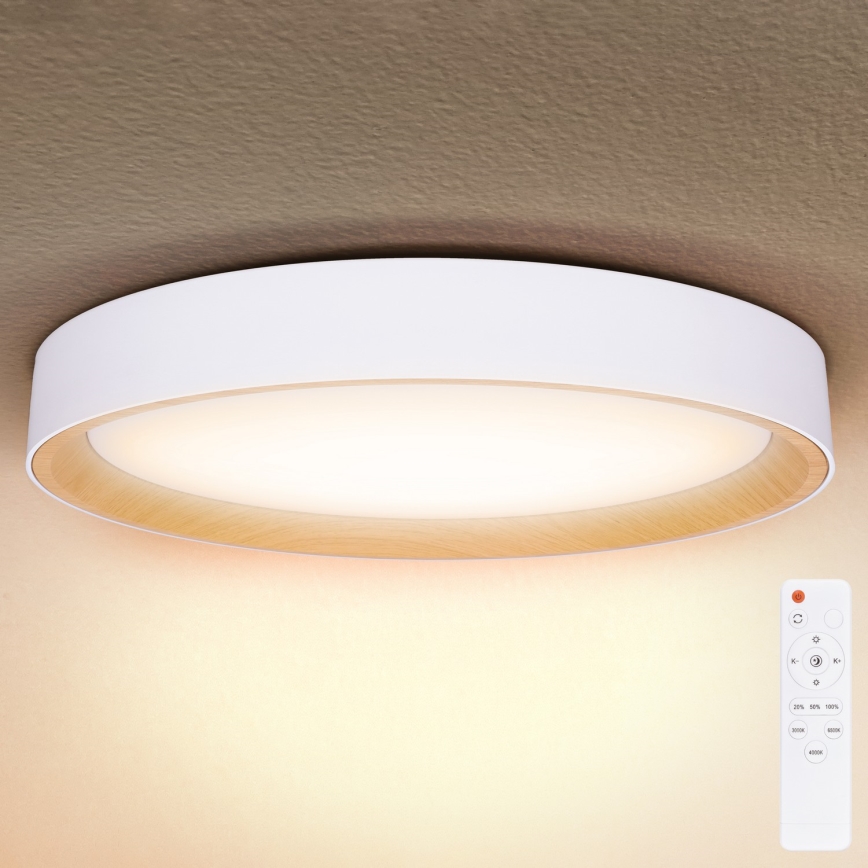 Brilagi - LED-dimbare plafonnière LARIOS LED/72W/230V wit Ø 59 cm + afstandsbediening