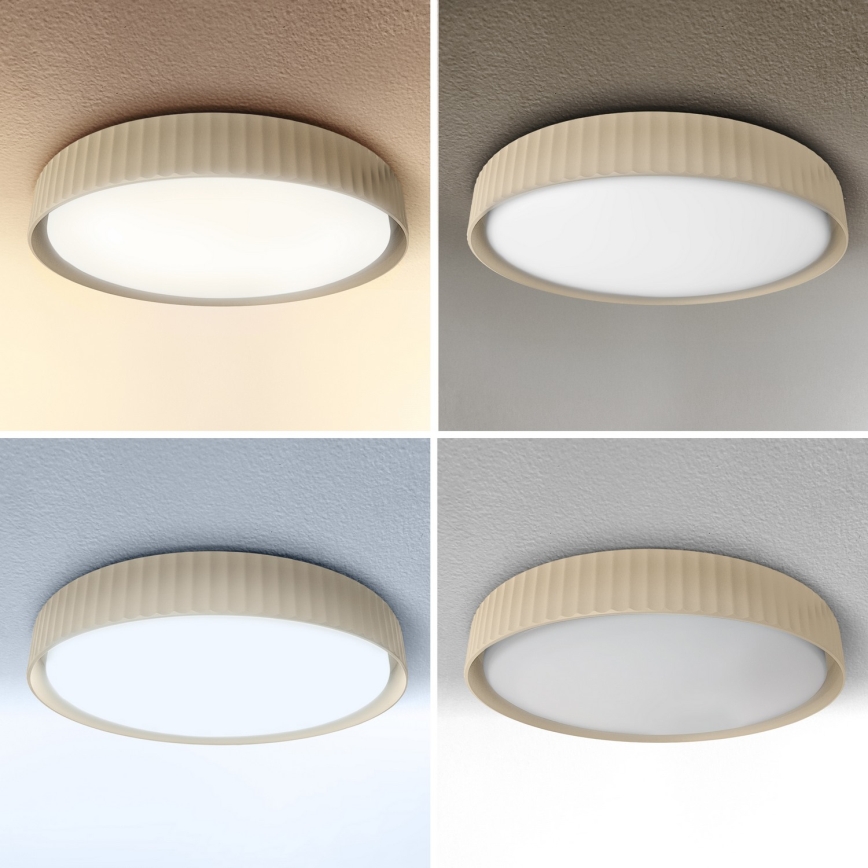 Brilagi - LED-dimbare plafondlamp LUCIA LED/48W/230V 3000-6500K Ø 41 cm beige + afstandsbediening