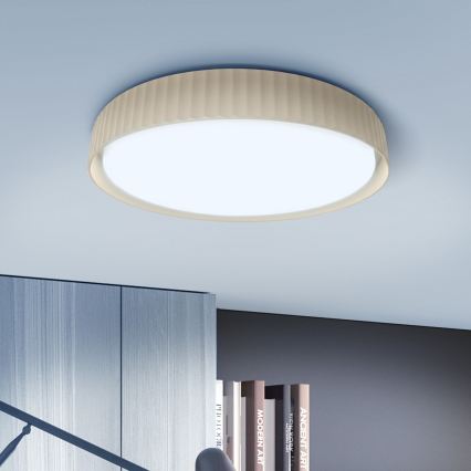 Brilagi - LED-dimbare plafondlamp LUCIA LED/48W/230V 3000-6500K Ø 41 cm beige + afstandsbediening
