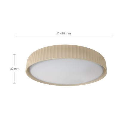 Brilagi - LED-dimbare plafondlamp LUCIA LED/48W/230V 3000-6500K Ø 41 cm beige + afstandsbediening