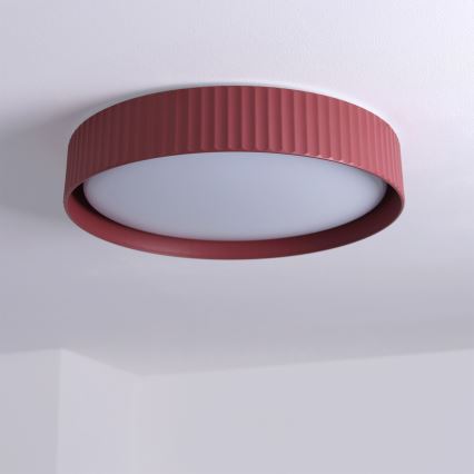 Brilagi - LED-dimbare plafondlamp LUCIA LED/48W/230V 3000-6500K Ø 41 cm rood + afstandsbediening