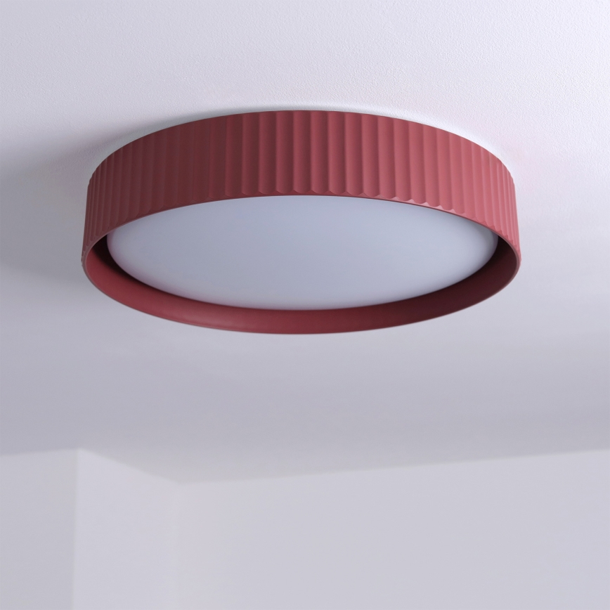 Brilagi - LED-dimbare plafondlamp LUCIA LED/48W/230V 3000-6500K Ø 41 cm rood + afstandsbediening