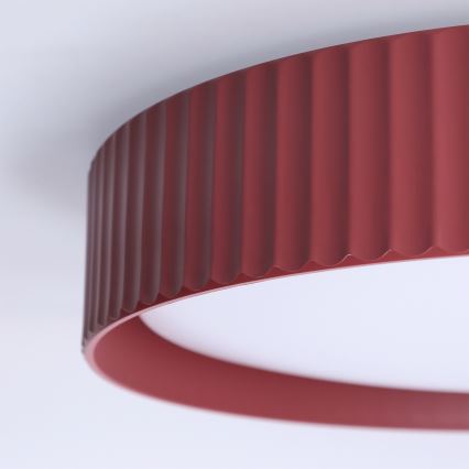 Brilagi - LED-dimbare plafondlamp LUCIA LED/48W/230V 3000-6500K Ø 41 cm rood + afstandsbediening