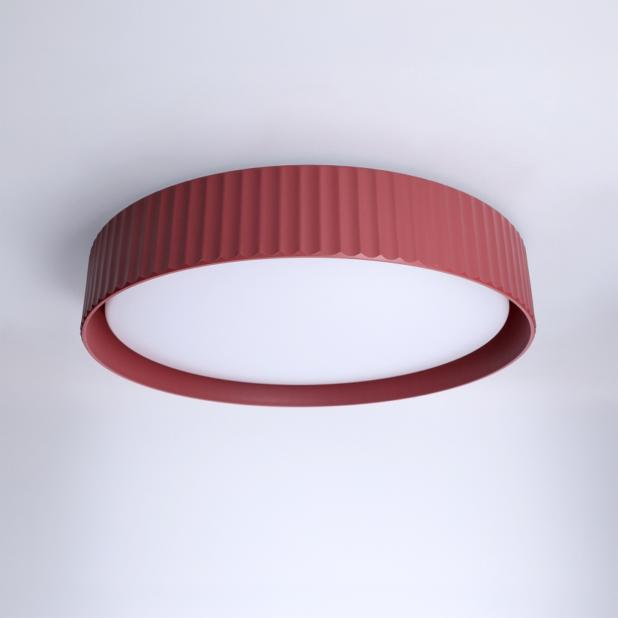 Brilagi - LED-dimbare plafondlamp LUCIA LED/48W/230V 3000-6500K Ø 41 cm rood + afstandsbediening