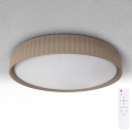 Brilagi - LED dimbare plafondlamp LUCIA LED/60W/230V 3000-6500K Ø 59 cm bruin + afstandsbediening