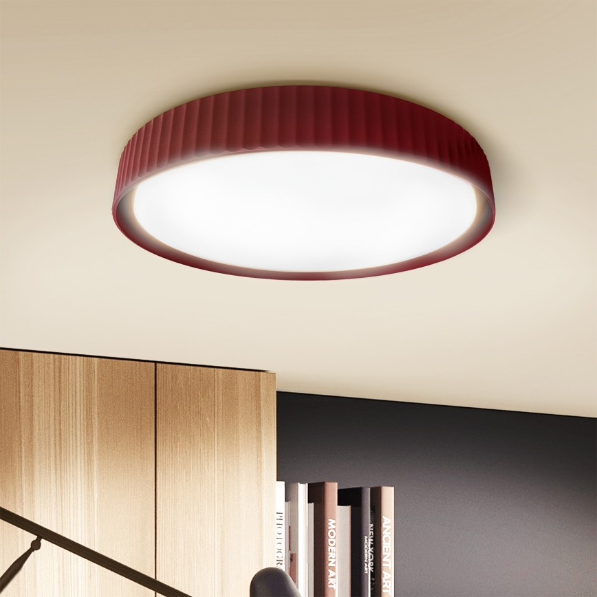Brilagi - Dimbare LED-plafondlamp LUCIA LED/60W/230V 3000-6500K Ø 59 cm rood + afstandsbediening