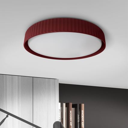 Brilagi - Dimbare LED-plafondlamp LUCIA LED/60W/230V 3000-6500K Ø 59 cm rood + afstandsbediening