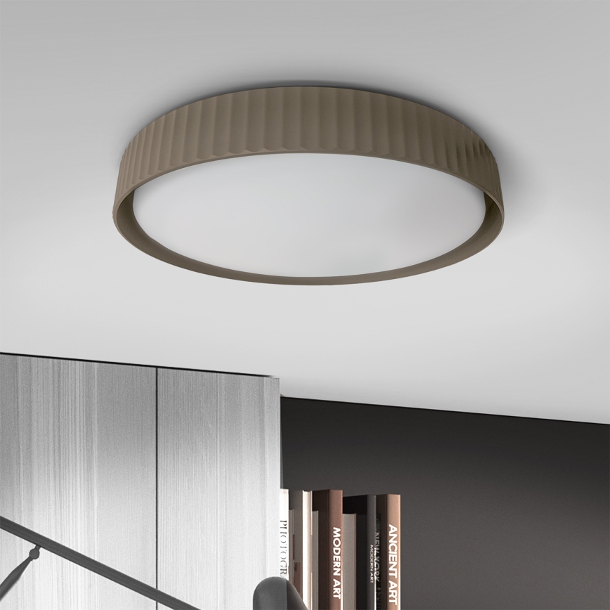Brilagi - dimbare LED-plafondlamp LUCIA LED/60W/230V 3000–6500K Ø 59 cm taupe + afstandsbediening