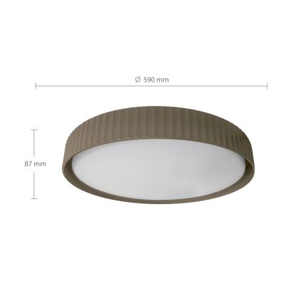 Brilagi - dimbare LED-plafondlamp LUCIA LED/60W/230V 3000–6500K Ø 59 cm taupe + afstandsbediening