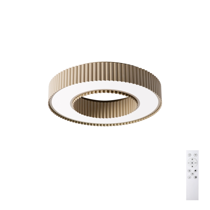 Brilagi - LED dimbare plafondlamp LUMIX LED/48W/230V 3000-6000K beige Ø 50 cm + afstandsbediening
