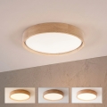 BRILAGI - LED dimbare plafondlamp MANAROLA SMART LED/24W/230V 3000-6000K Wi-Fi Tuya Beacon Ø 41 cm eiken + afstandsbediening