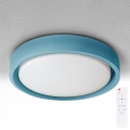Brilagi - LED dimbare plafondlamp MATTEO LED/48W/230V 3000-6500K Ø 41 cm turquoise + afstandsbediening