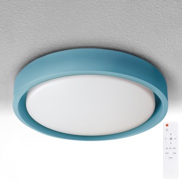 Brilagi - LED dimbare plafondlamp MATTEO LED/48W/230V 3000-6500K Ø 41 cm turquoise + afstandsbediening