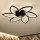 Brilagi - LED Dimbare plafondlamp met ventilator LED/50W/230V 3000-6500K zwart + afstandsbediening