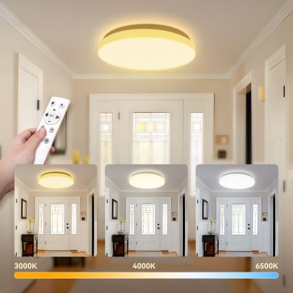 Brilagi - LED-dimbare plafondlamp MILKY WAY LED/24W/230V 3000-6500K Ø 38 cm + afstandsbediening